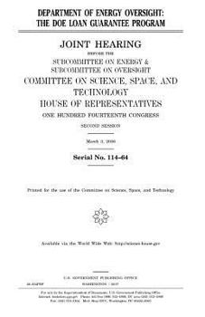 Department of Energy oversight : the DOE loan guarantee program