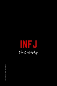 INTROVERT POWER INFJ that is why: The secret strengths of INFJ Dot Grid Composition Notebook with Funny text Gift idea for Introverts
