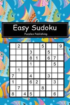 Paperback Easy Sudoku: Sudoku Puzzle Game For Beginers With Fish Graphic Cover Book
