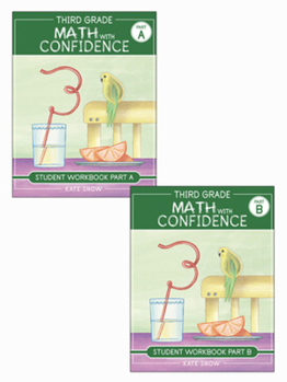 Paperback Third Grade Math with Confidence Student Workbook Bundle Book