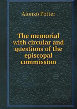 Paperback The memorial with circular and questions of the episcopal commission Book