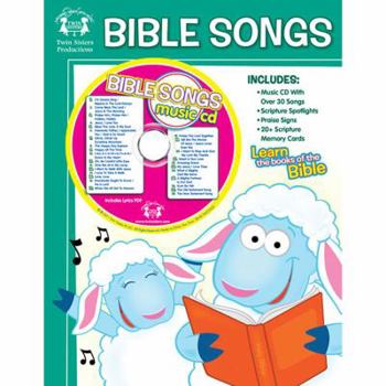 Paperback Bible Songs Workbook & CD Book