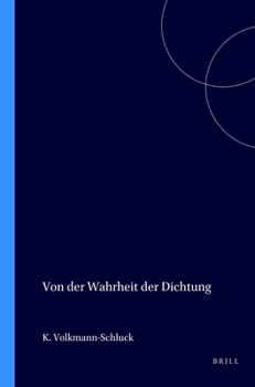 Paperback Von Der Wahrheit Der Dichtung [German] Book