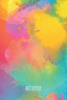 Notebook: A5 Notizbuch Kariert 120 Seiten | Notizblock | Tagebuch | Terminplaner | Aquarell Farbenes Schreibheft für Notizen 6x9 (German Edition)