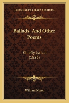 Paperback Ballads, And Other Poems: Chiefly Lyrical (1823) Book