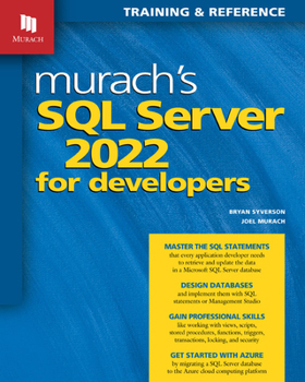 Paperback Murach's SQL Server 2022 for Developers Book