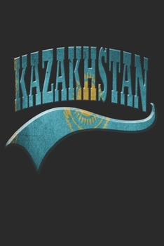 Paperback Kazakhstan Notebook: Kazakhstan Notebook - college book - diary - journal - booklet - memo - composition book - 120 sheets - Dot Grid paper Book