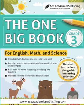 Paperback The One Big Book - Grade 3: For English, Math and Science Book