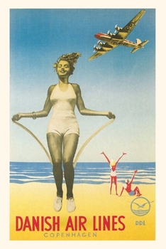 Paperback Vintage Journal Jumping Rope on Beach Book