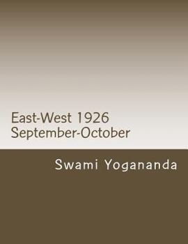 Paperback East-West 1926: September - October Book