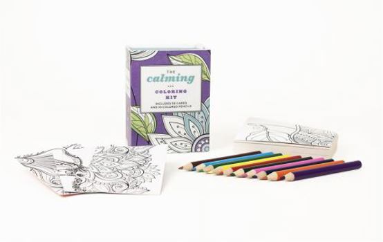 Paperback The Calming Coloring Kit Book