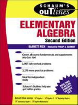 Paperback Schaum's Outline of Elementary Algebra Book
