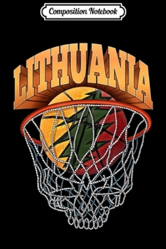 Paperback Composition Notebook: Lithuania Basketball Skeleton Net Journal/Notebook Blank Lined Ruled 6x9 100 Pages Book