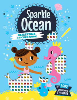 Paperback Sparkle Ocean Gemstone Sticker Book