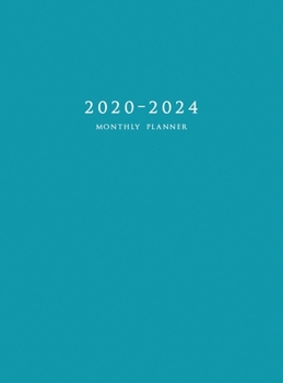 2020-2024 Monthly Planner: Large Five Year Planner with Blue Cover (Hardcover)