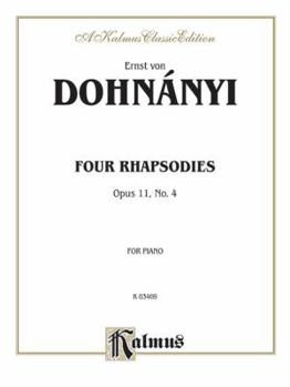 Paperback Rhapsody, Op. 11, No. 4 Book