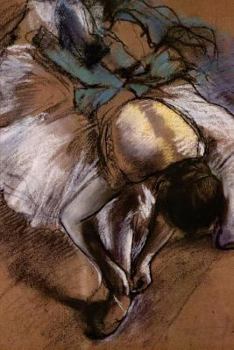 Paperback ''Dancer Adjusting Her Slipper'' by Edgar Degas - 1885: Journal (Blank / Lined) Book