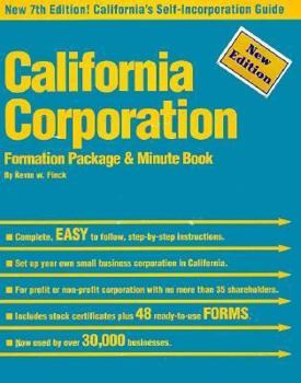 Paperback California Corp Formation Pkg Book