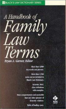 Paperback A Handbook of Family Law Terms Book