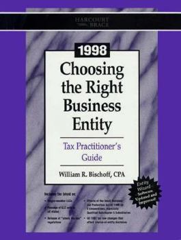 Paperback 1998 Choosing the Right Business Entity Book