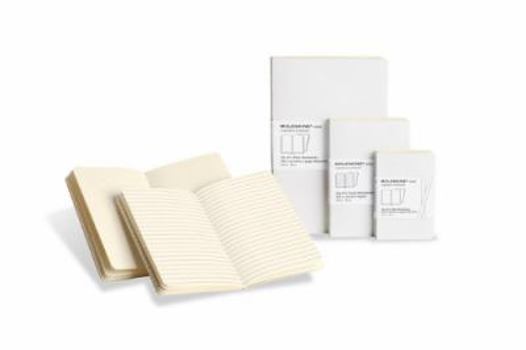 Office Product Moleskine Volant Notebook (Set of 2 ), Large, Plain, White, Soft Cover (5 X 8.25) Book
