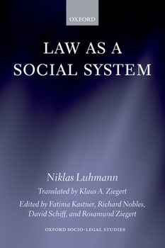 Paperback Law as a Social System Book