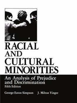 Paperback Racial and Cultural Minorities: An Analysis of Prejudice and Discrimination Book
