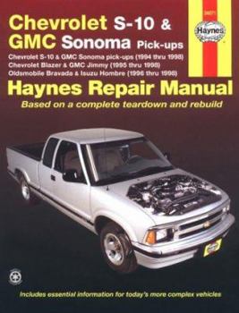 Paperback Haynes Chevrolet S-10 and GMC Sonoma Pickups: 1994 Thru 1998 Book