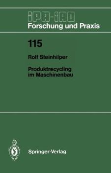 Paperback Produktrecycling Im Maschinenbau [German] Book