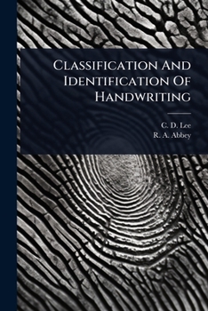 Paperback Classification And Identification Of Handwriting Book