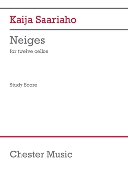 Paperback Saariaho: Neiges Version for 12 Cellists Study Score Book