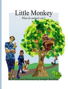 Paperback Little Monkey: What do animals eat? Book