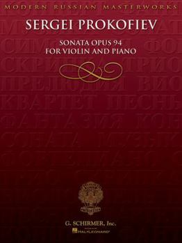 Paperback Sonata for Violin, No. 2, Op 94: Violin and Piano Book