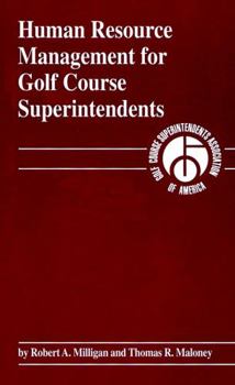 Hardcover Human Resource Management for Golf Course Superintendents Book