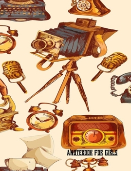 A Notebook For Girls: Retro Journal Lined Papers With Customized Page Perfect For Girls, Teens, Women