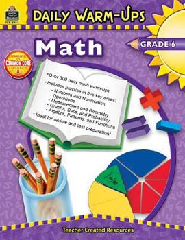 Paperback Daily Warm-Ups: Math, Grade 6 Book