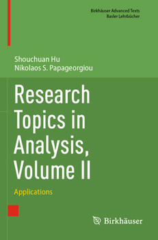 Paperback Research Topics in Analysis, Volume II: Applications Book