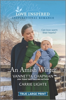 Paperback An Amish Winter [Large Print] Book