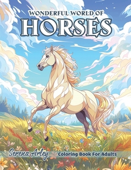 Wonderful World of Horses: Coloring Book for Adults: Beautiful Sceneries of the West Life