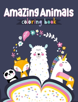 Paperback Amazing Animals Coloring Book