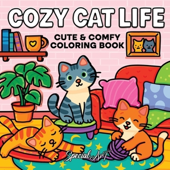 Cozy Cat Life: A Cute and Relaxing Coloring Book of Feline Fun and Cozy Moments (Cozy Cat & Dog Coloring Book)