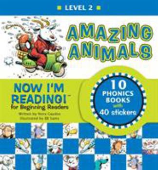 Hardcover Now I'm Reading! Level 2: Amazing Animals [With Stickers] Book