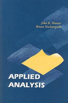 Paperback Applied Analysis Book