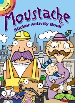 Paperback Moustache Sticker Activity Book