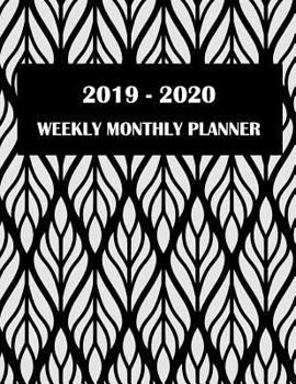 Paperback 2019-2020 Weekly monthly planner: Two year Academic 2019-2020 Calendar Book, Weekly/Monthly/Yearly Calendar Journal, Large 8.5" x 11" Daily journal Pl Book