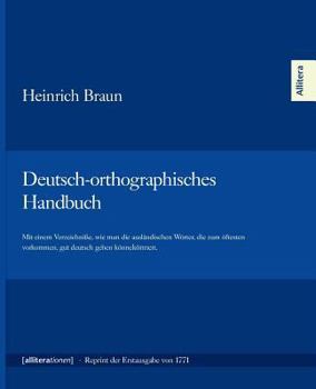 Paperback Deutsch-orthographisches Handbuch [German] Book