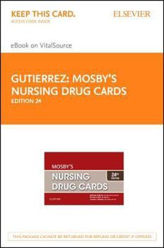 Printed Access Code Mosby's Nursing Drug Cards - Elsevier eBook on Vitalsource (Retail Access Card): Mosby's Nursing Drug Cards - Elsevier eBook on Vitalsource (Retail Ac Book