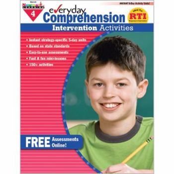 Paperback Everyday Comprehension Intervention Activities Grade 4 Book Teacher Resource Book
