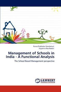Paperback Management of Schools in India - A Functional Analysis Book