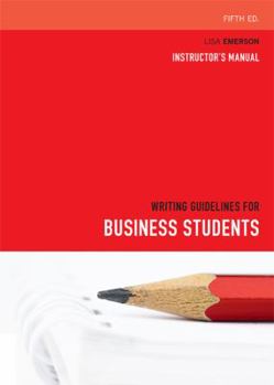 Paperback Writing Guidelines for Business Students Book